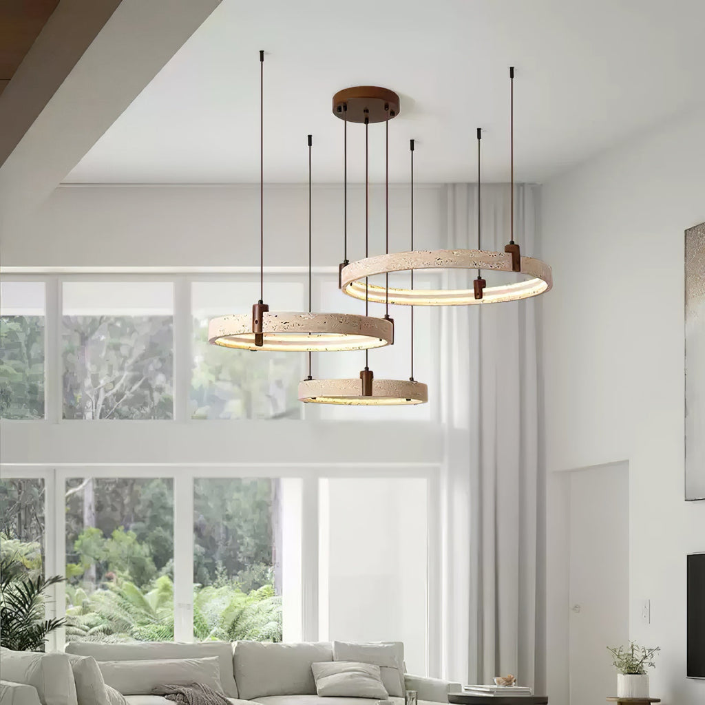 celestial-orbit-travertine-chandelier-anzaz-Yellow Travertine & Walnut Wood-15
