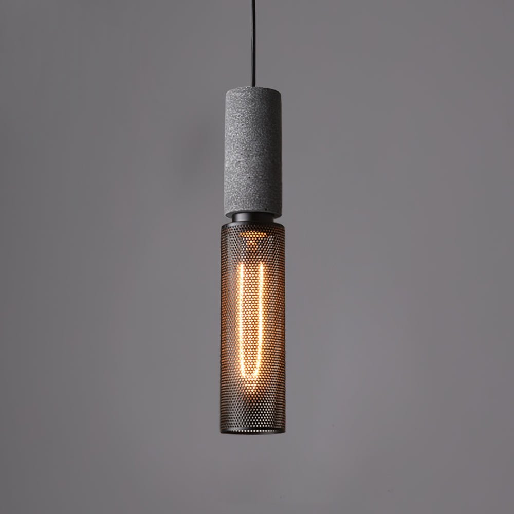cement-mesh-pendant-light-anzaz-Cement Grey & Black-6