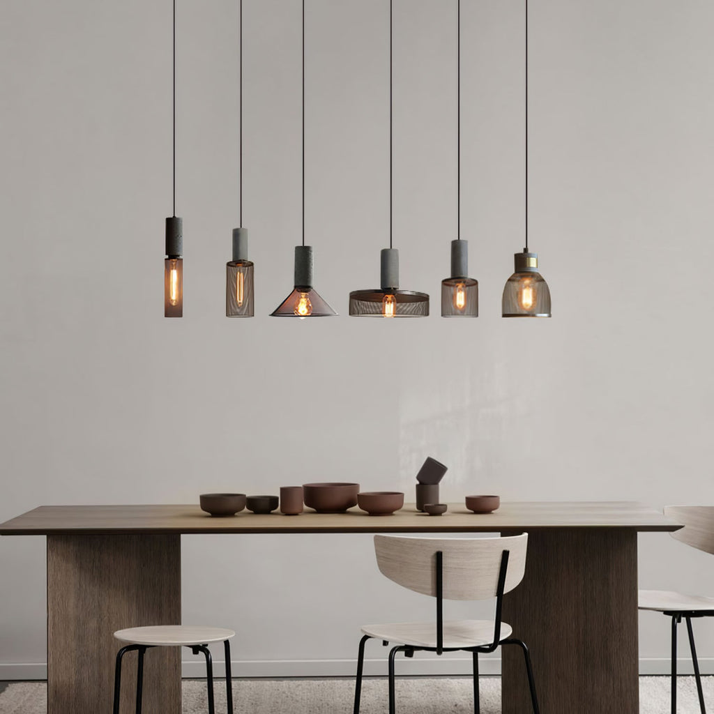 cement-mesh-pendant-light-anzaz-Cement Grey & Black-4