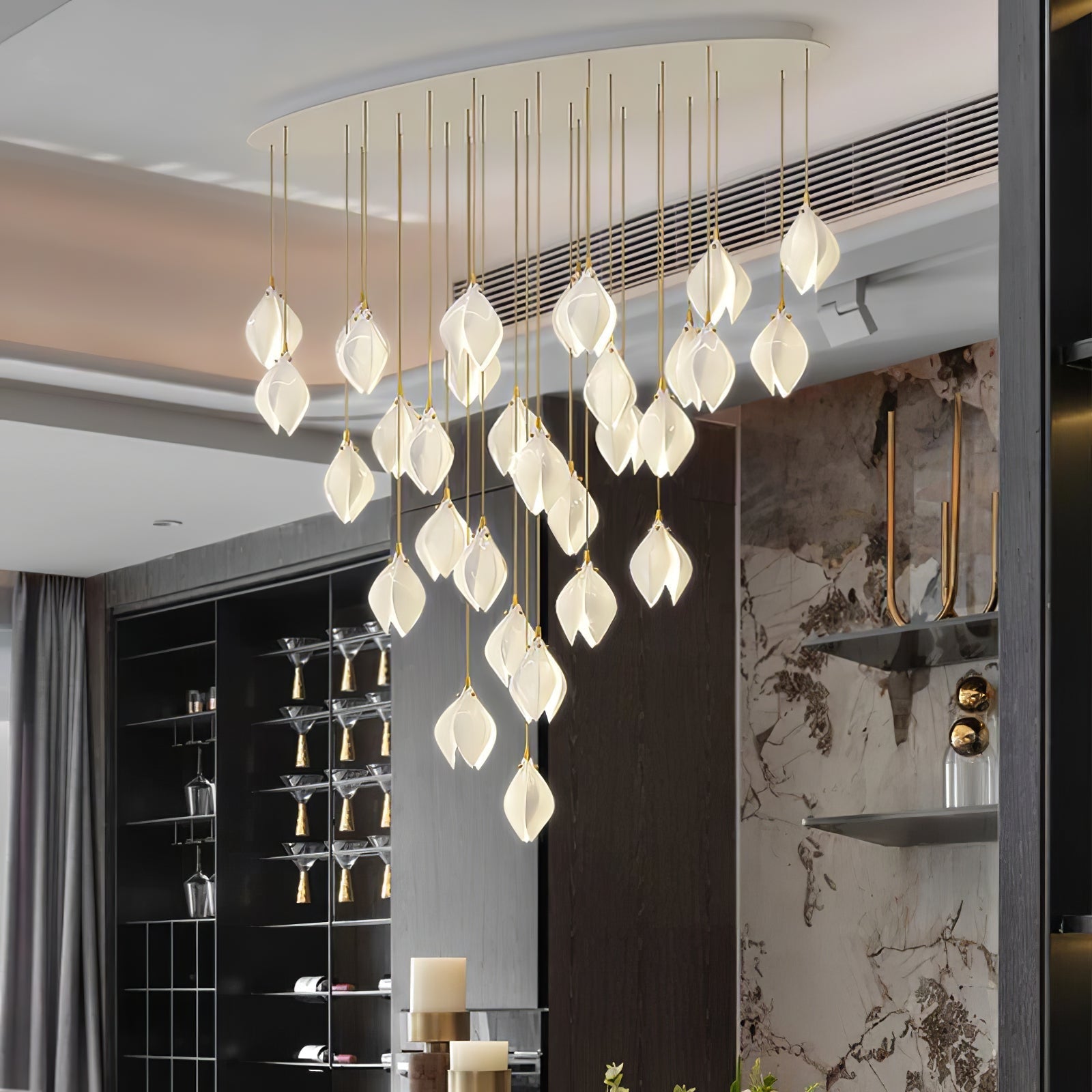 ceramic-flower-pendant-light-anzaz-Small ∅ 4.7″ x H 7.9″-2