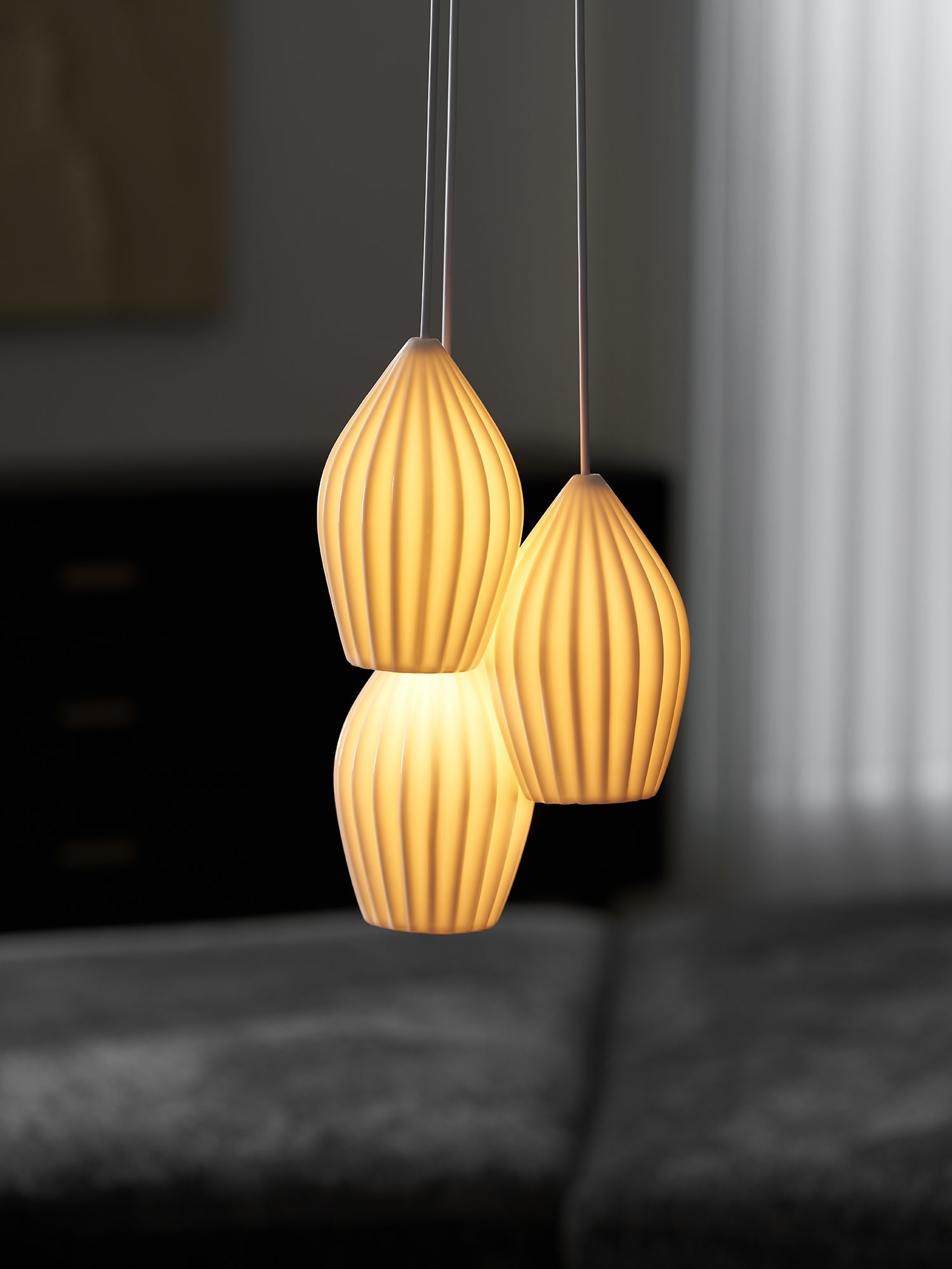 ceramic-ribbed-pendant-light-anzaz-White & White Cable-3