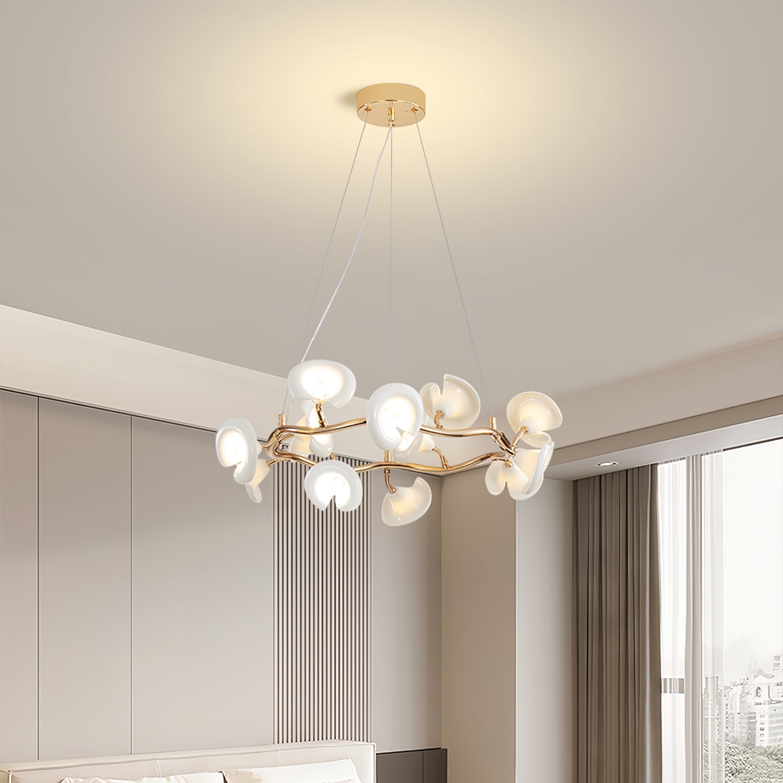 cerisium-blossom-chandelier-anzaz-Gold & White-4