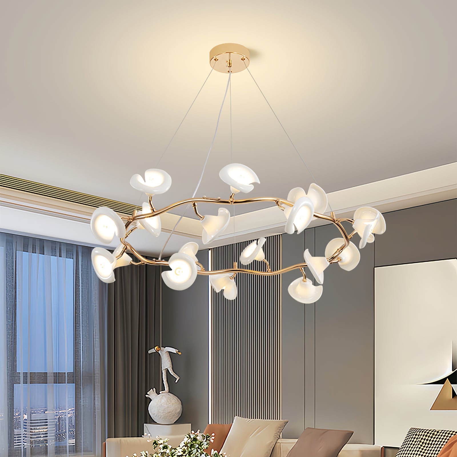 cerisium-blossom-chandelier-anzaz-Gold & White-2