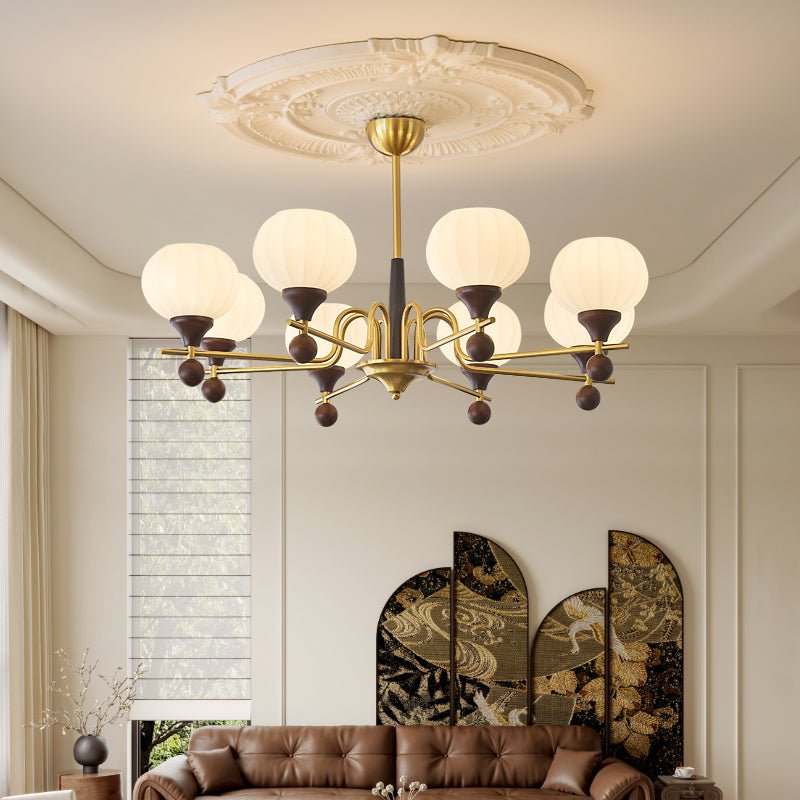 ceylian-chandelier-anzaz-Walnut Color & Gold & White-3
