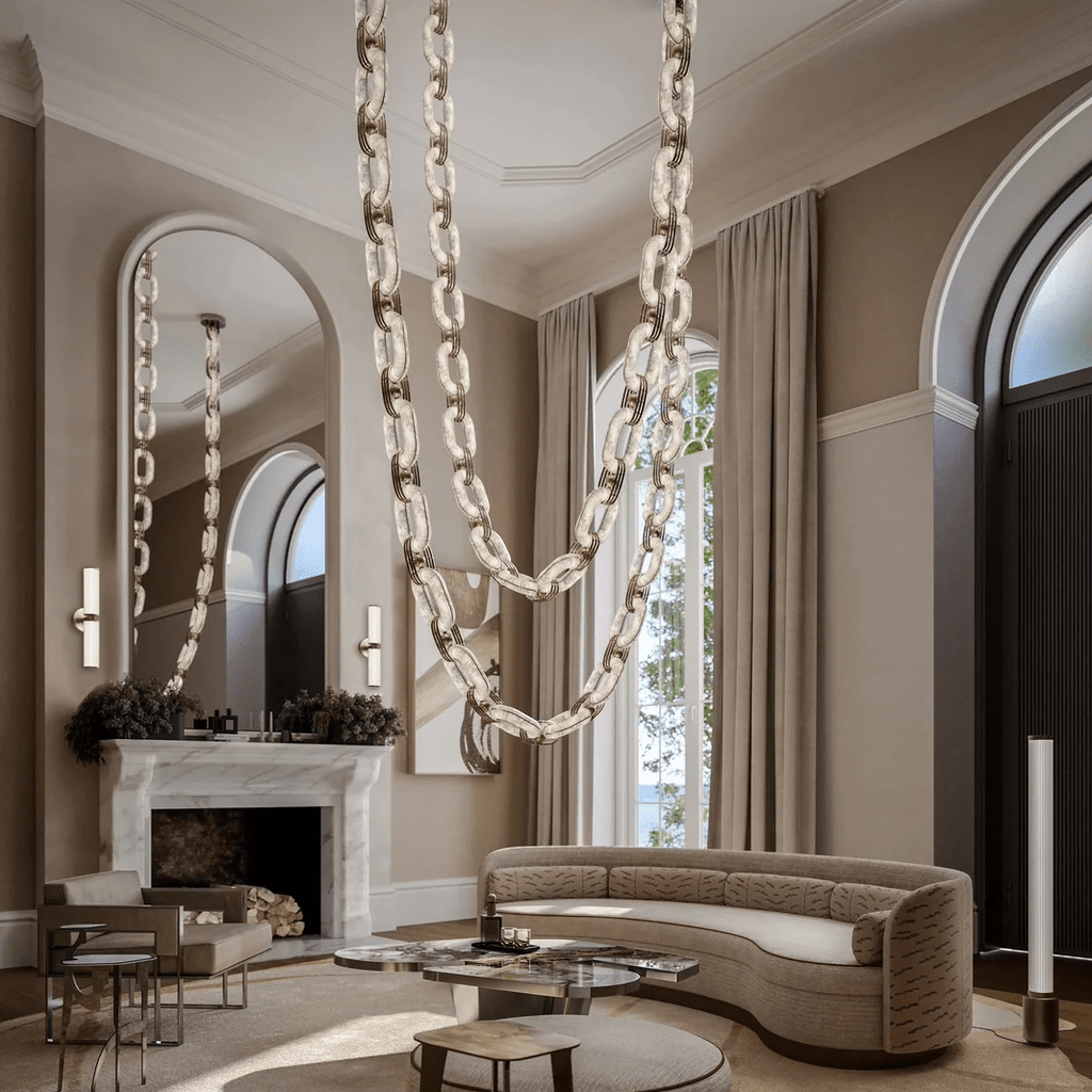 chain-link-chandelier-anzaz-Gold & White-2