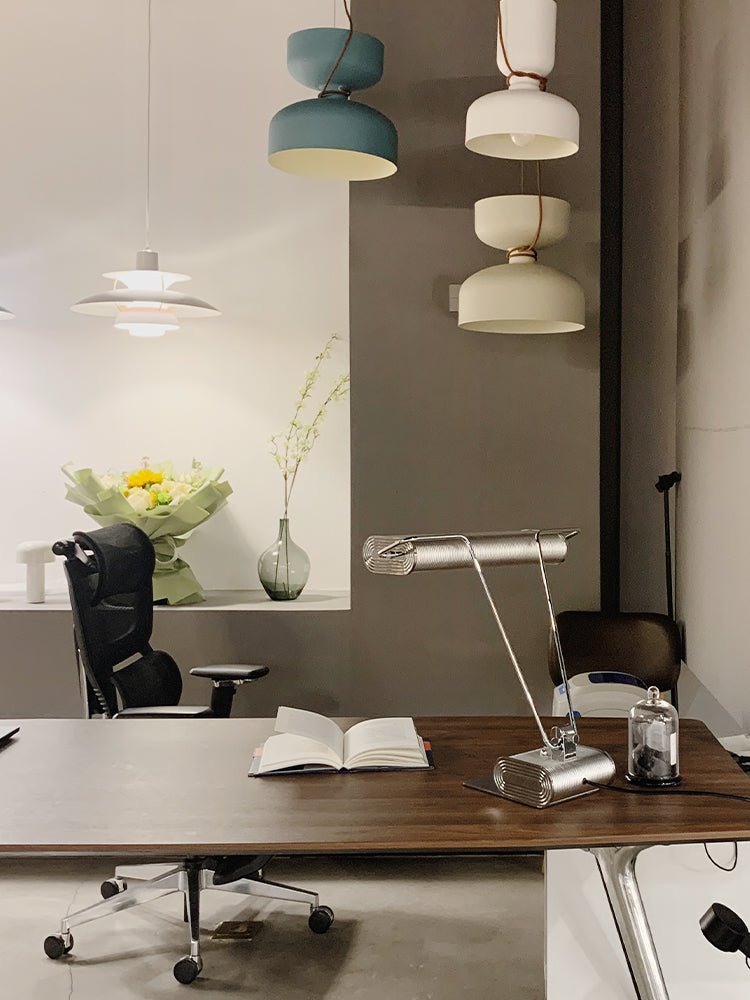 chrome-coiled-wire-desk-lamp-anzaz-Chrome & Warm Light-3