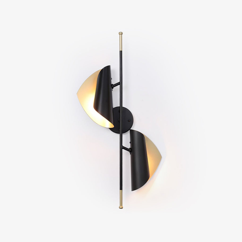cigale-double-sconce-anzaz-Gold & Black-1