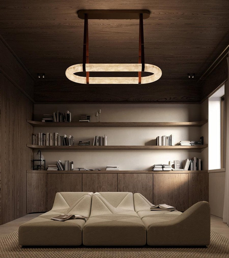 circle-alabaster-chandelier-anzaz-Dark Brown & White Alabaster-7
