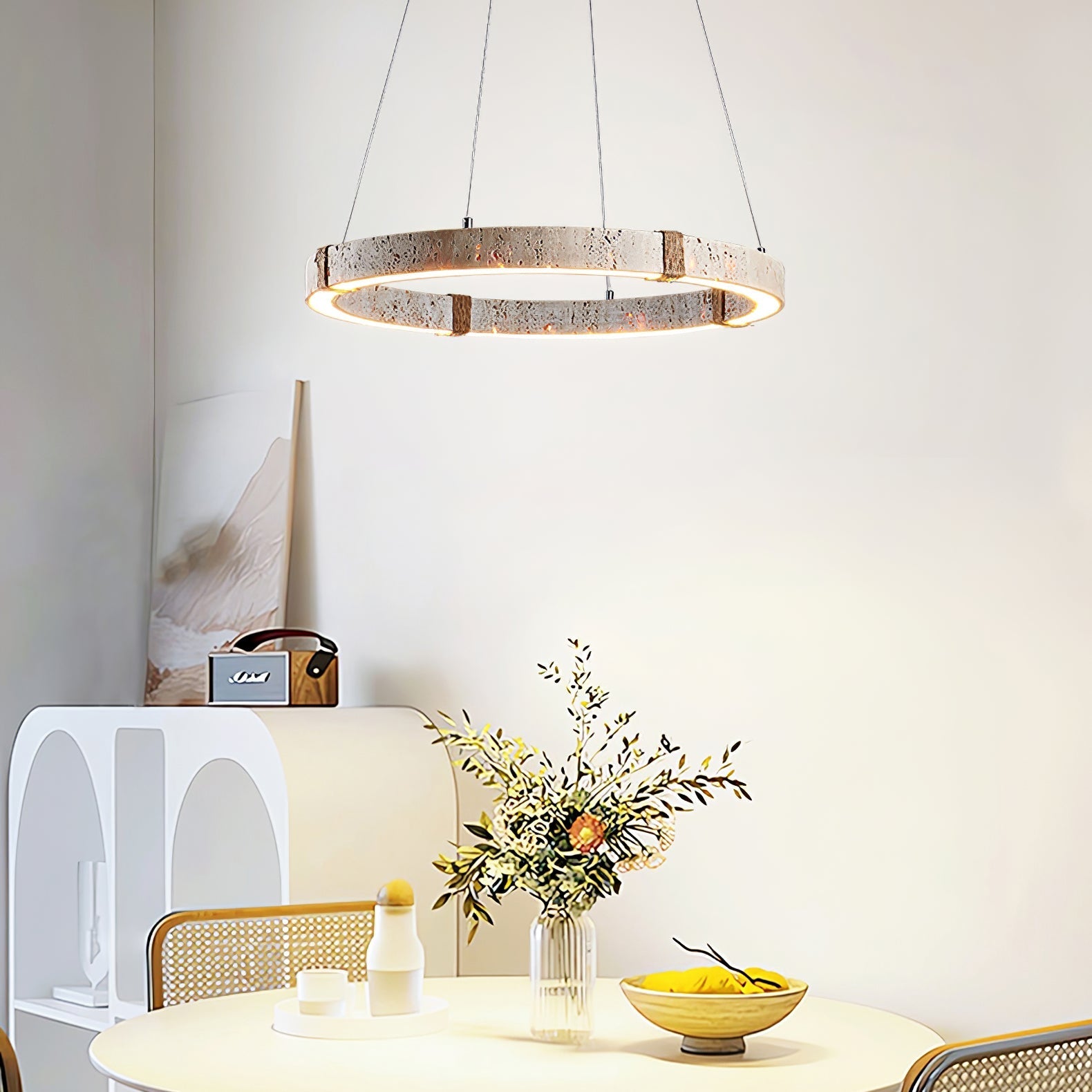 circle-travertine-pendant-lamp-anzaz-Yellow Travertine-3
