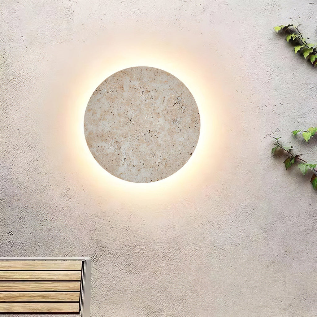 circle-travertine-wall-lamp-anzaz-Yellow travertine-2