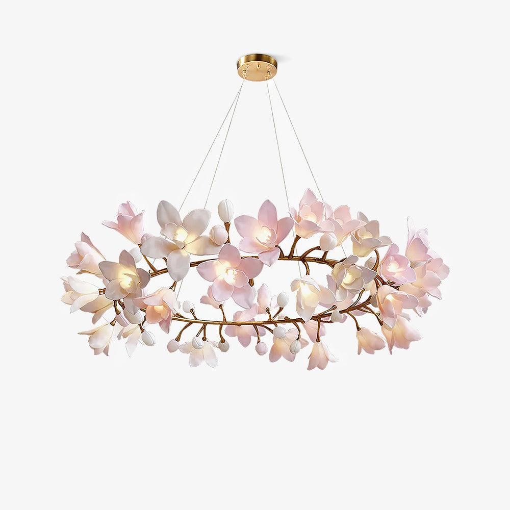 circular-blossom-chandelier-anzaz-Brass & Pink-1