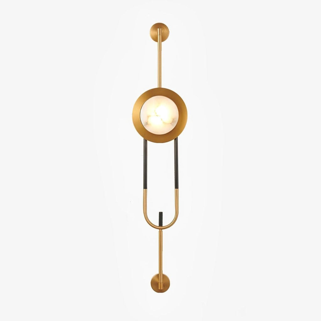 circular-marble-wall-light-anzaz-Gold & White-1