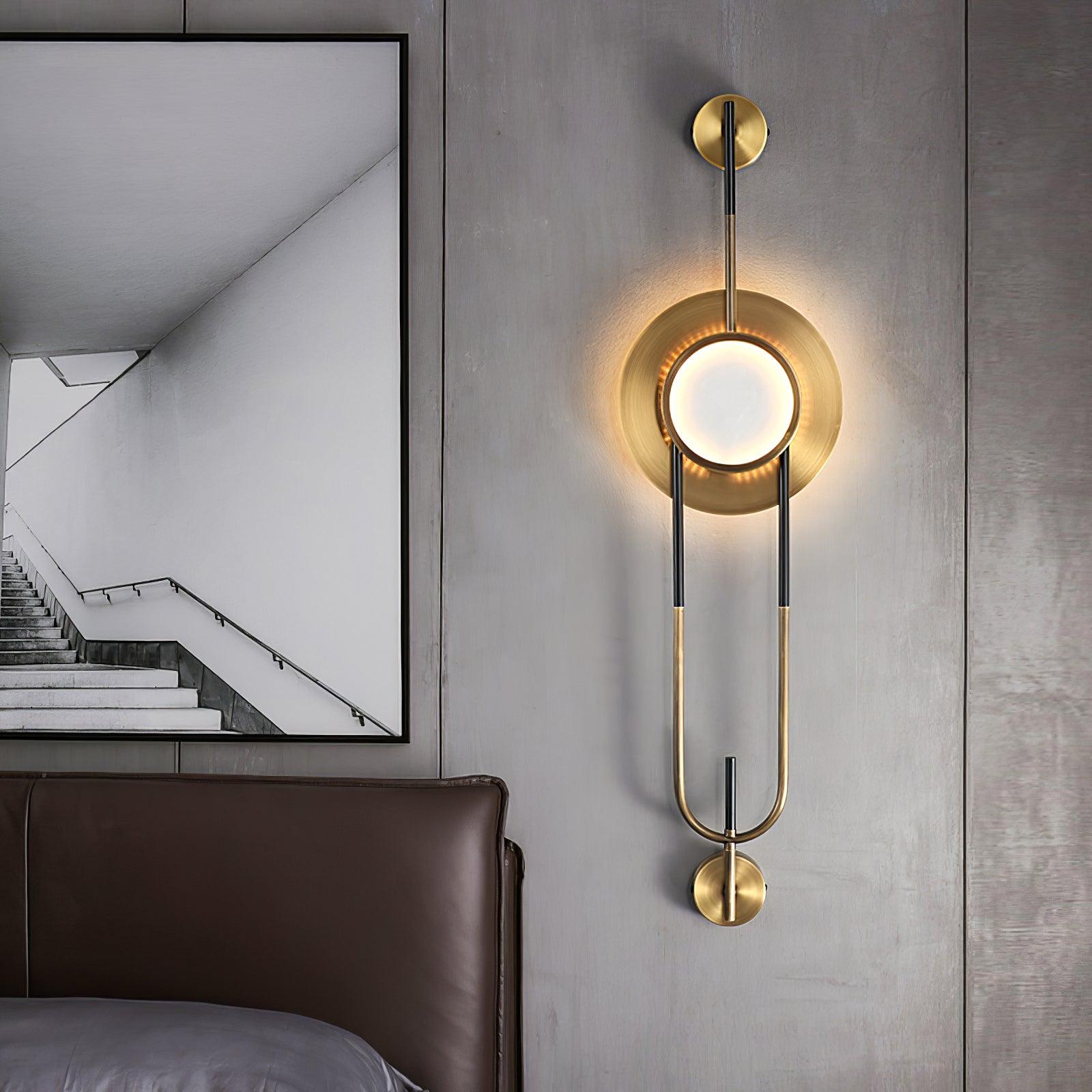 circular-marble-wall-light-anzaz-Gold & White-3