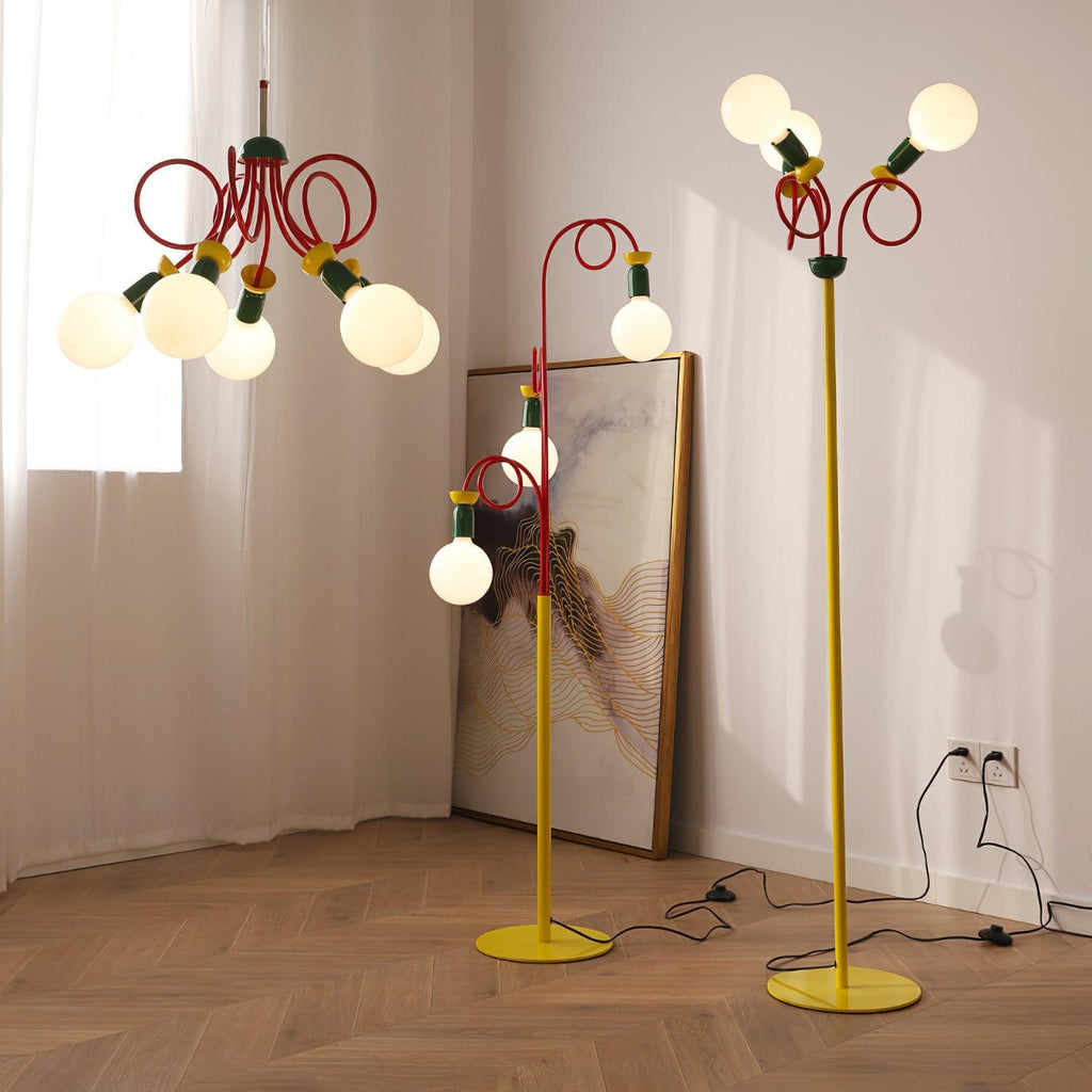 circulo-play-floor-lamp-anzaz-Red & Green & Yellow-3