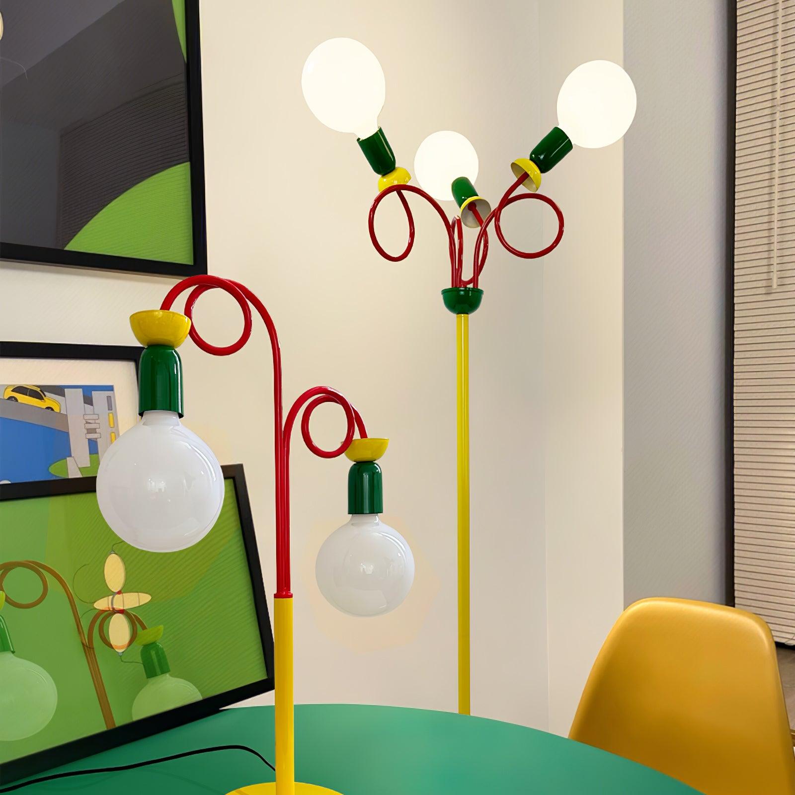 circulo-play-floor-lamp-anzaz-Red & Green & Yellow-7