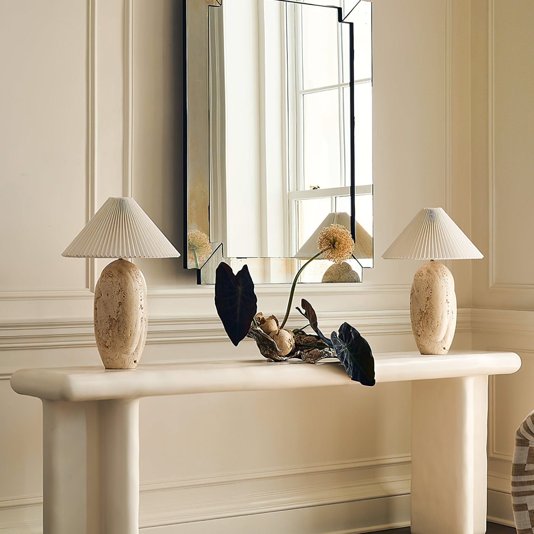 cirra-travertine-table-lamp-anzaz-Yellow Travertine & White-3
