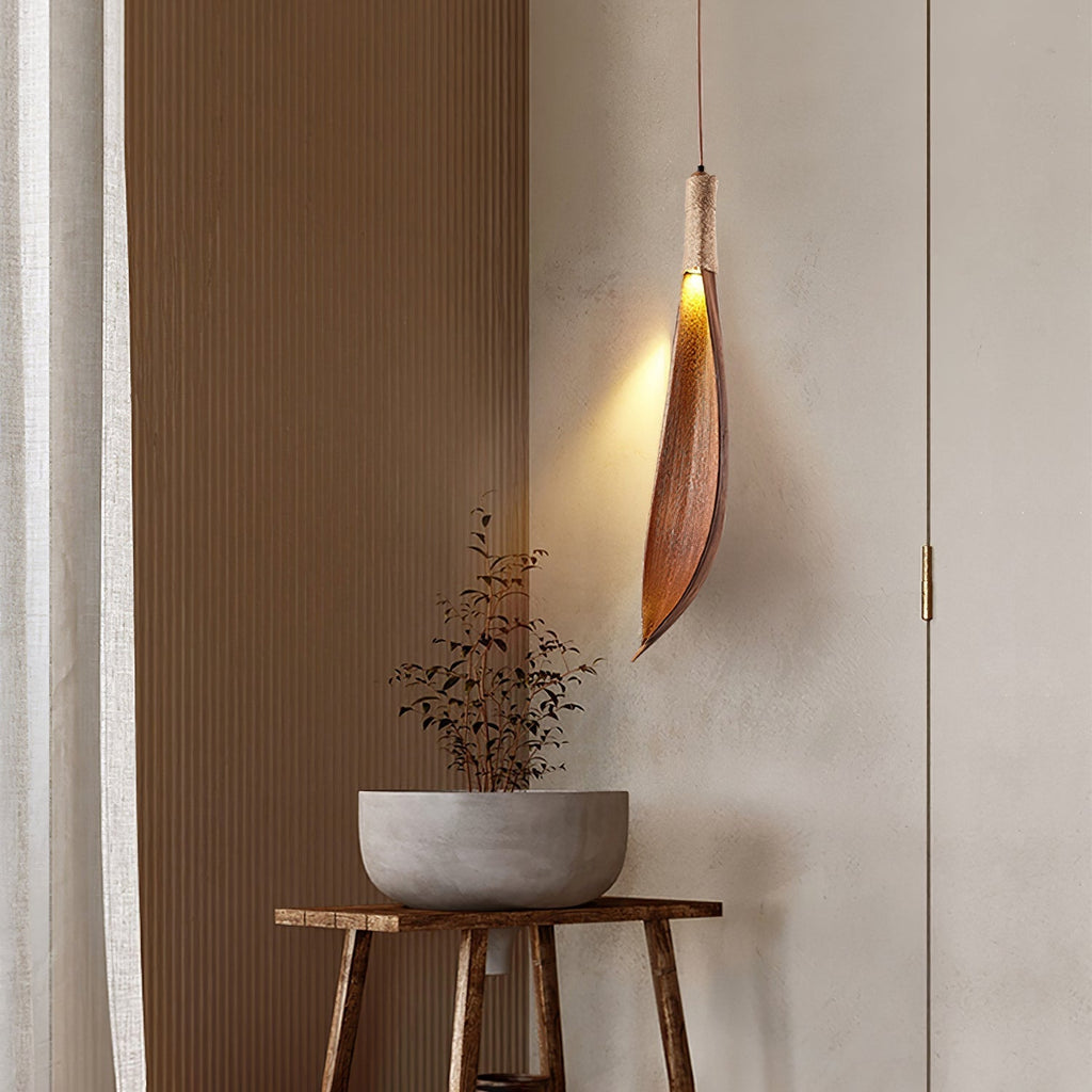 cocoa-leaf-pendant-lamp-anzaz-Nature Cocoa-3