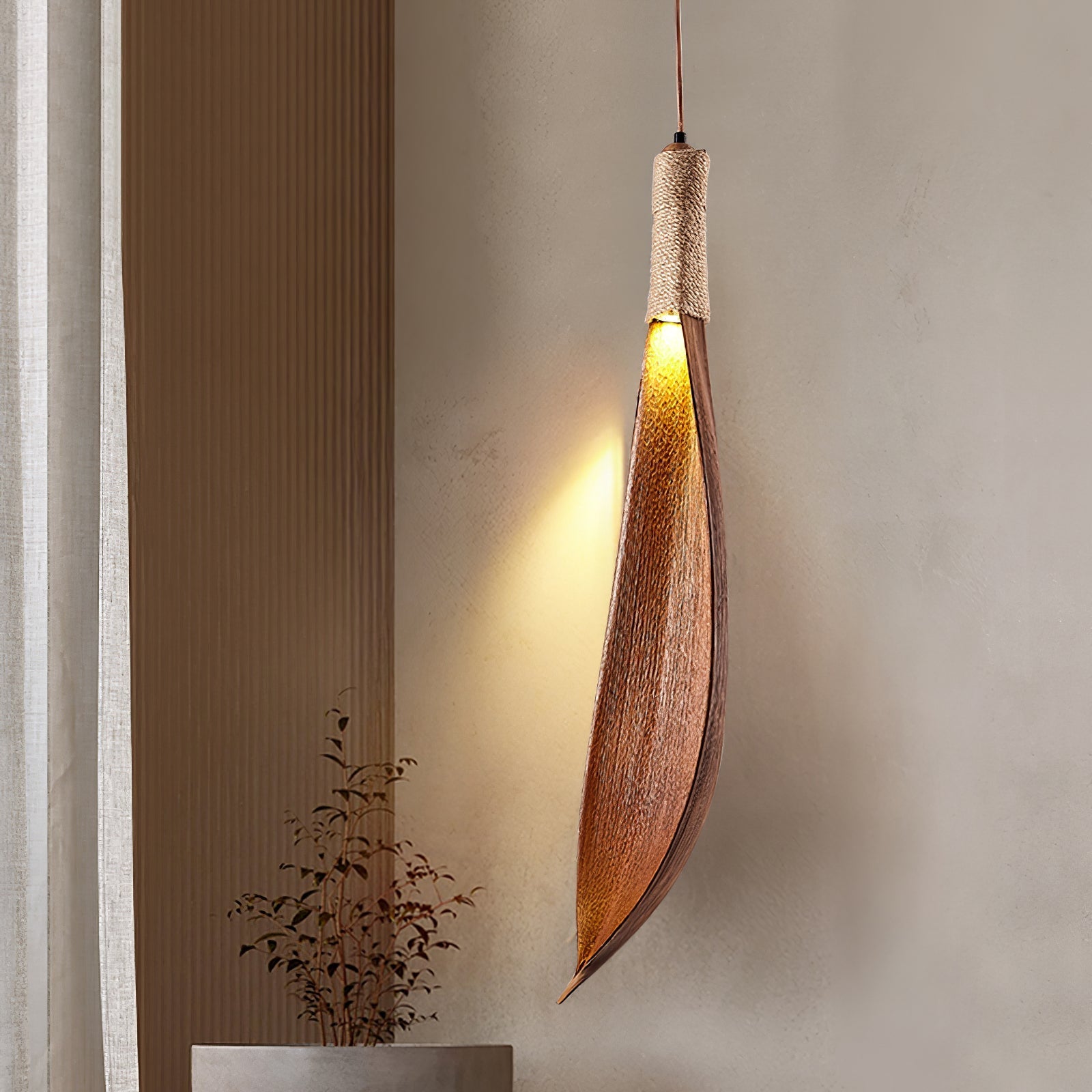 cocoa-leaf-pendant-lamp-anzaz-Nature Cocoa-2