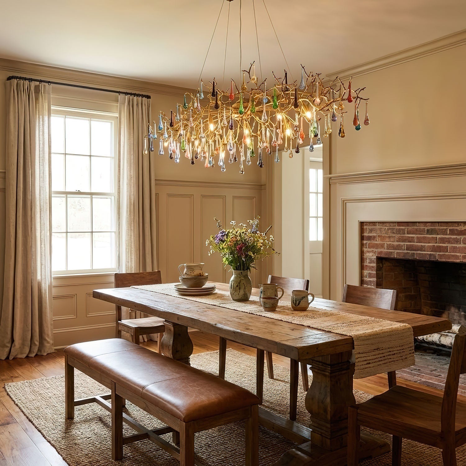 colorful-raindrop-brass-branch-chandelier-anzaz-Brass & Colorful-3