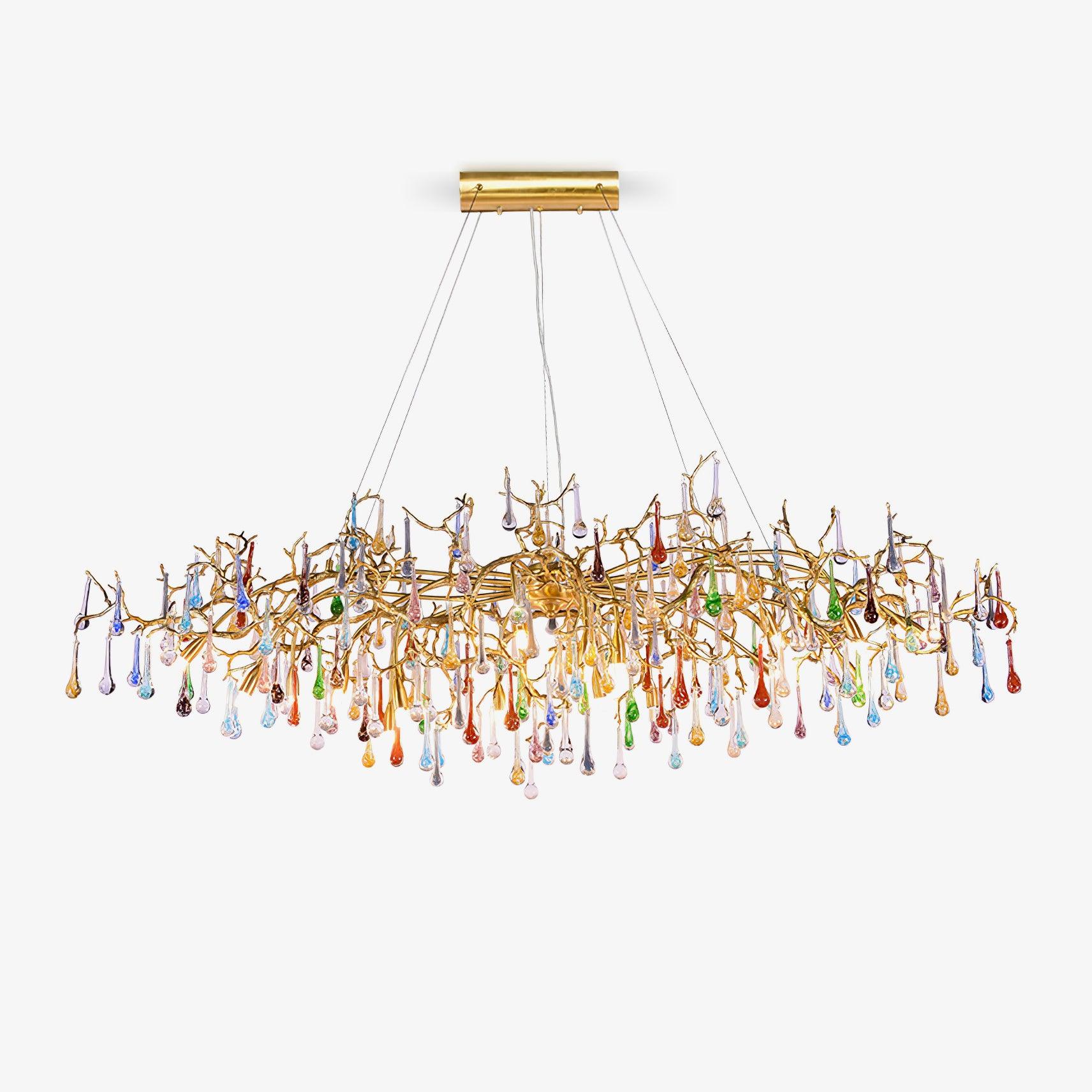 colorful-raindrop-brass-branch-chandelier-anzaz-Brass & Colorful-1
