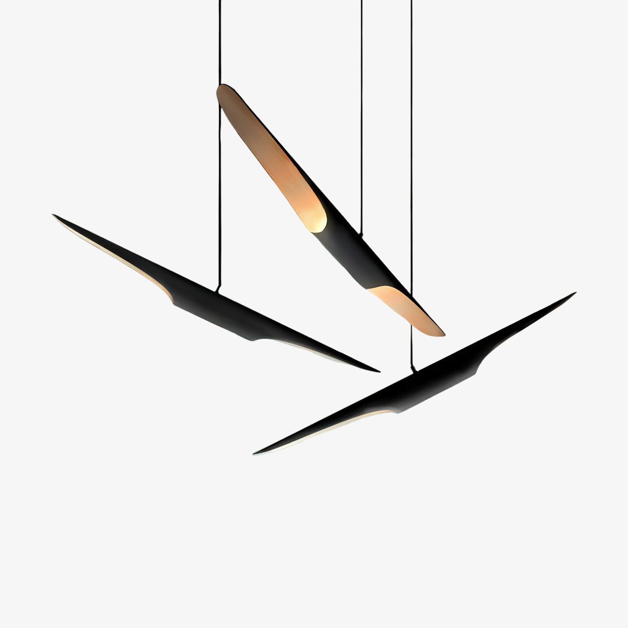 coltrane-1-pipe-pendant-anzaz-Matte Black & Gold-1