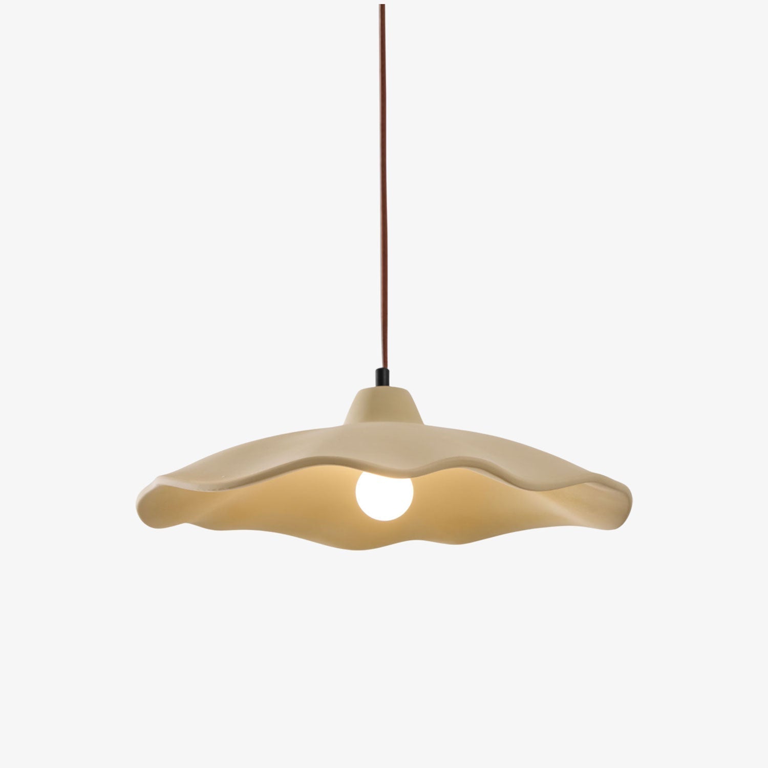 concrete-petal-pendant-light-anzaz-Yellow Clay-1