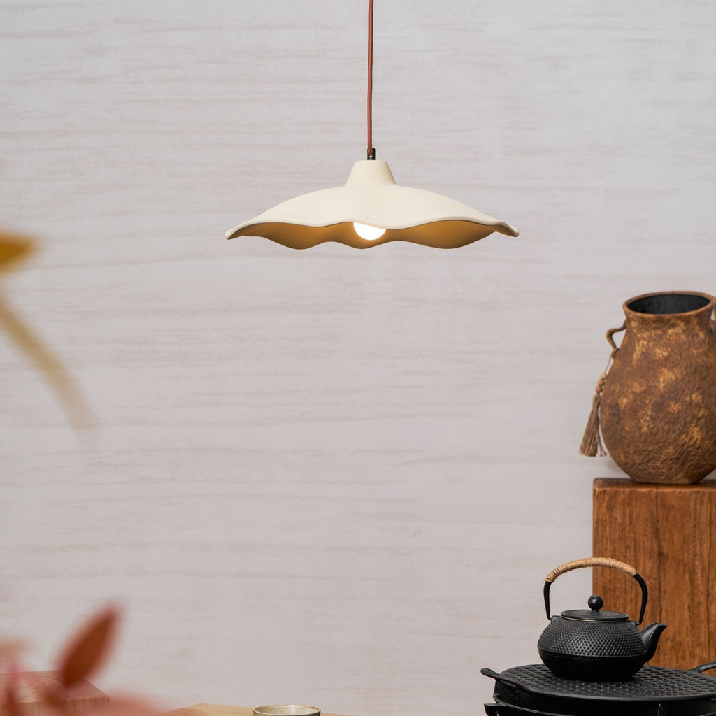 concrete-petal-pendant-light-anzaz-Yellow Clay-2