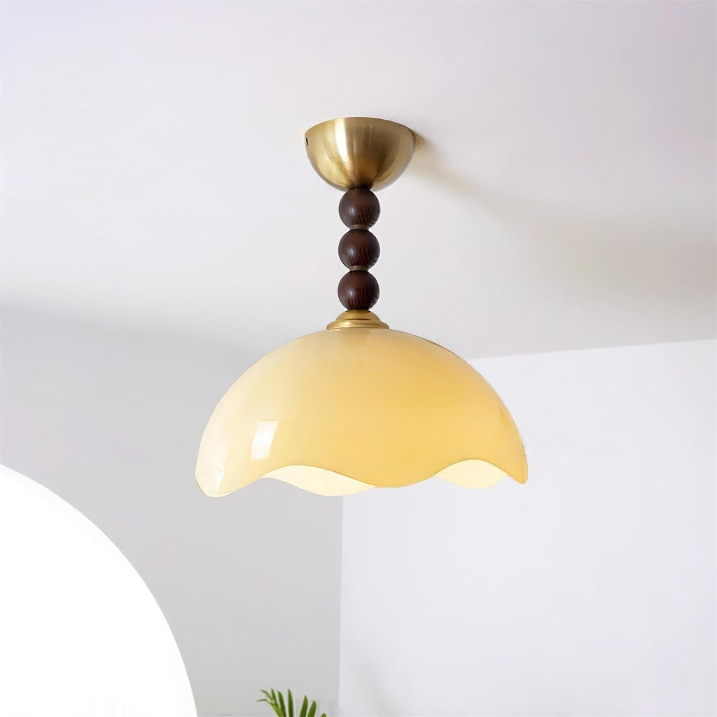coral-crest-ceiling-lamp-anzaz-Beige & Walnut Color & Gold-2