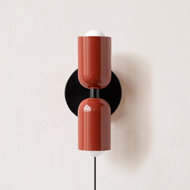 couleur-double-plug-in-wall-lamp-anzaz-Beige & Red-30
