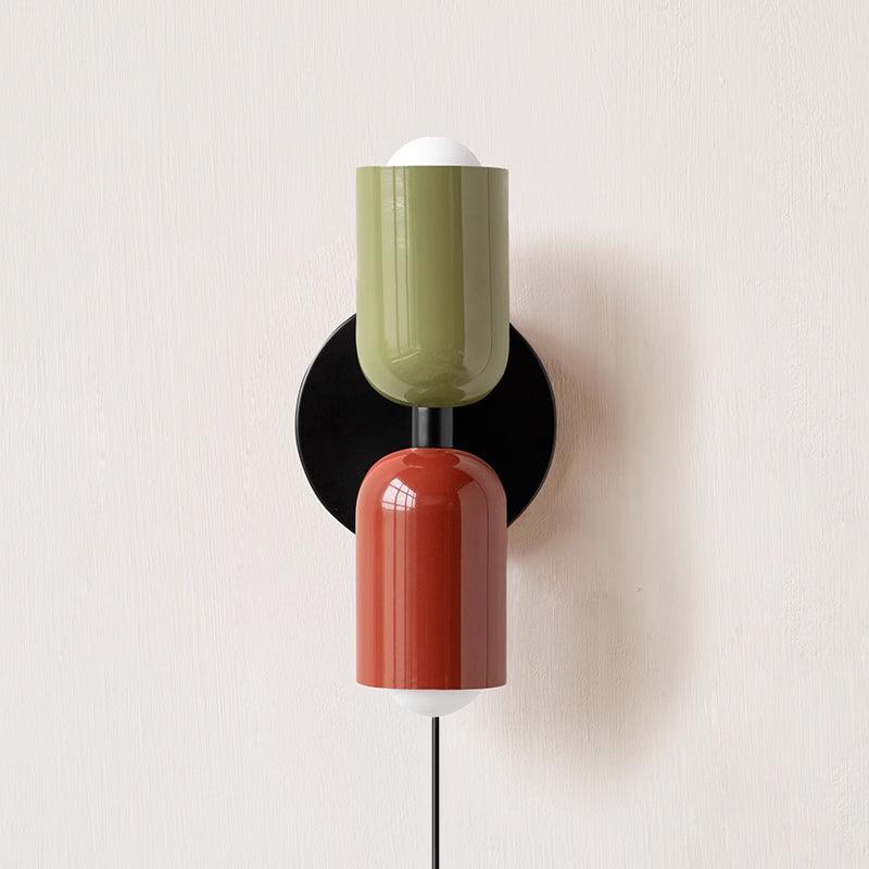 couleur-double-plug-in-wall-lamp-anzaz-Beige & Green-35