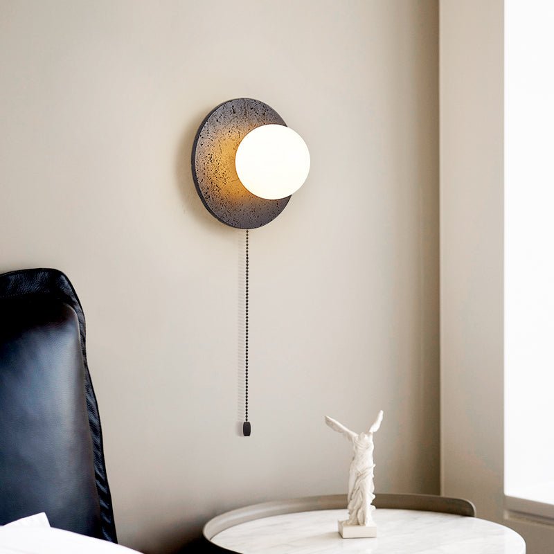 crater-backlit-wall-sconce-anzaz-Black Travertine & White-2