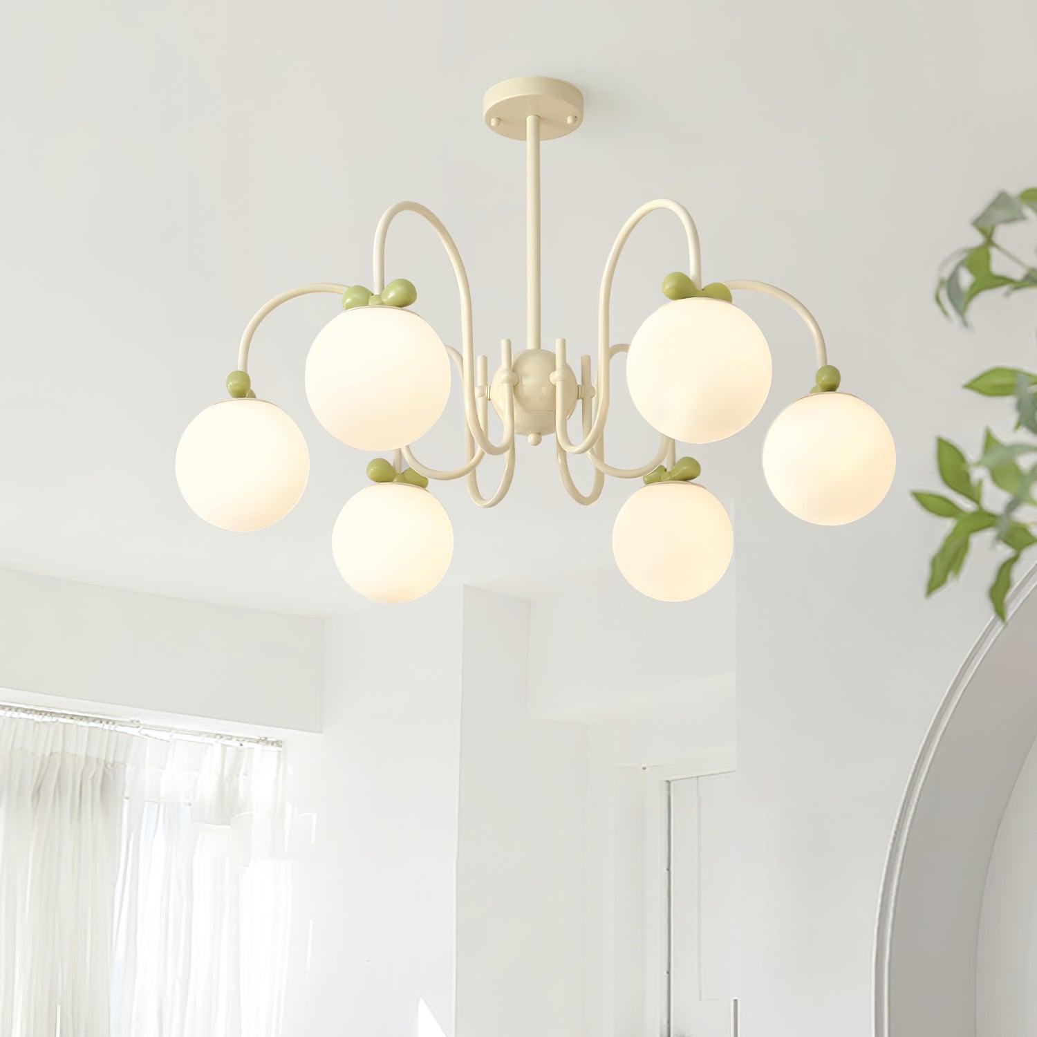 cream-cherry-chandelier-anzaz-Creamy & White glass-2