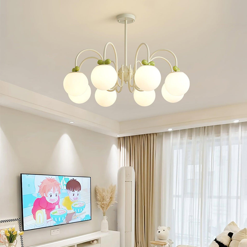 cream-cherry-chandelier-anzaz-Creamy & White glass-3