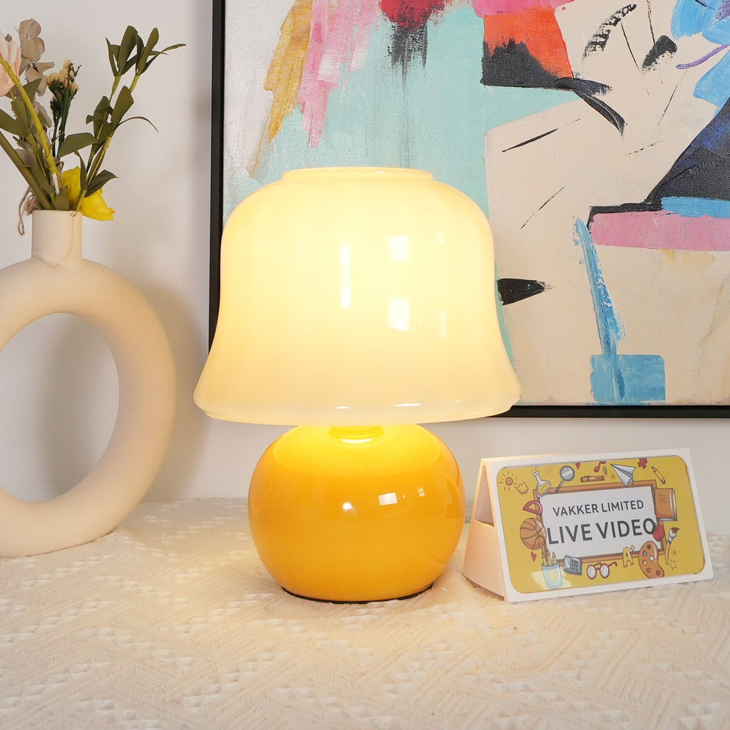 creamy-mushroom-table-lamp-anzaz-Yellow & Creamy-4