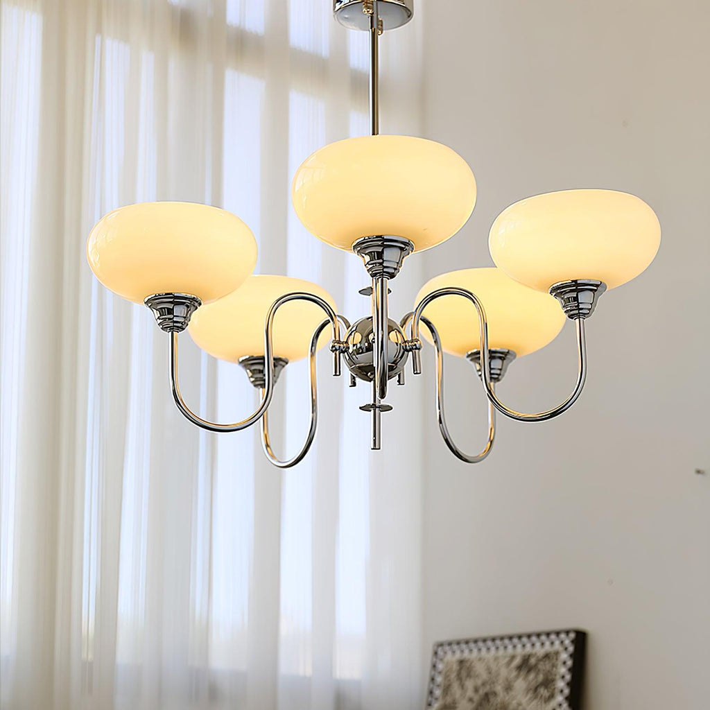 creamy-persimmon-chandelier-anzaz-Gold & Milk white-5