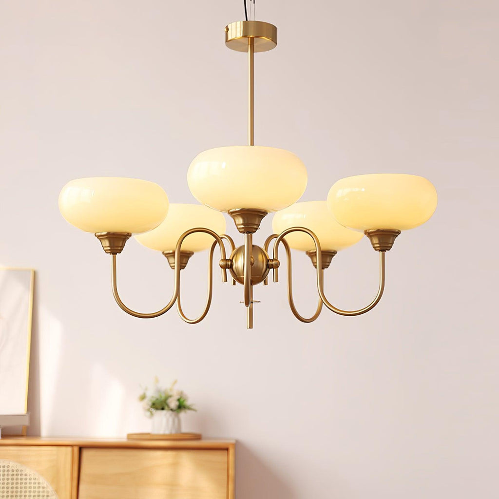 creamy-persimmon-chandelier-anzaz-Gold & Creamy yellow-2