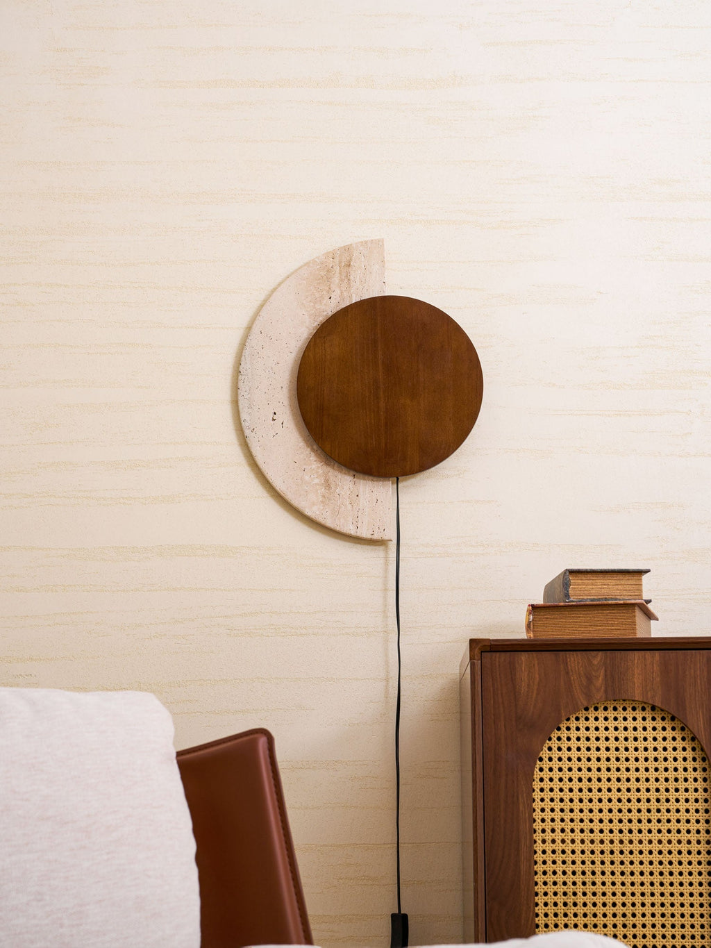 crescent-halo-plug-in-wall-sconce-anzaz-Yellow Travertine & Wood Color (Warm Light)-15