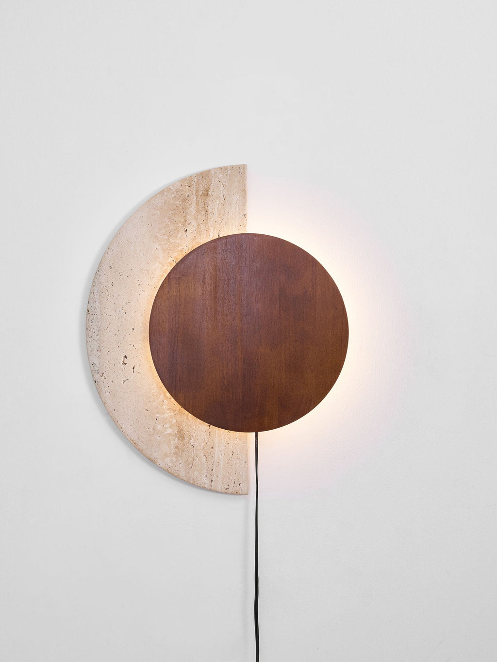 crescent-halo-plug-in-wall-sconce-anzaz-Yellow Travertine & Walnut Color (Warm Light)-17