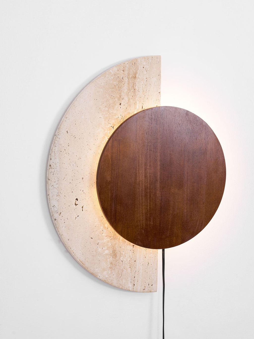 crescent-halo-plug-in-wall-sconce-anzaz-Yellow Travertine & Walnut Color (Warm Light)-18