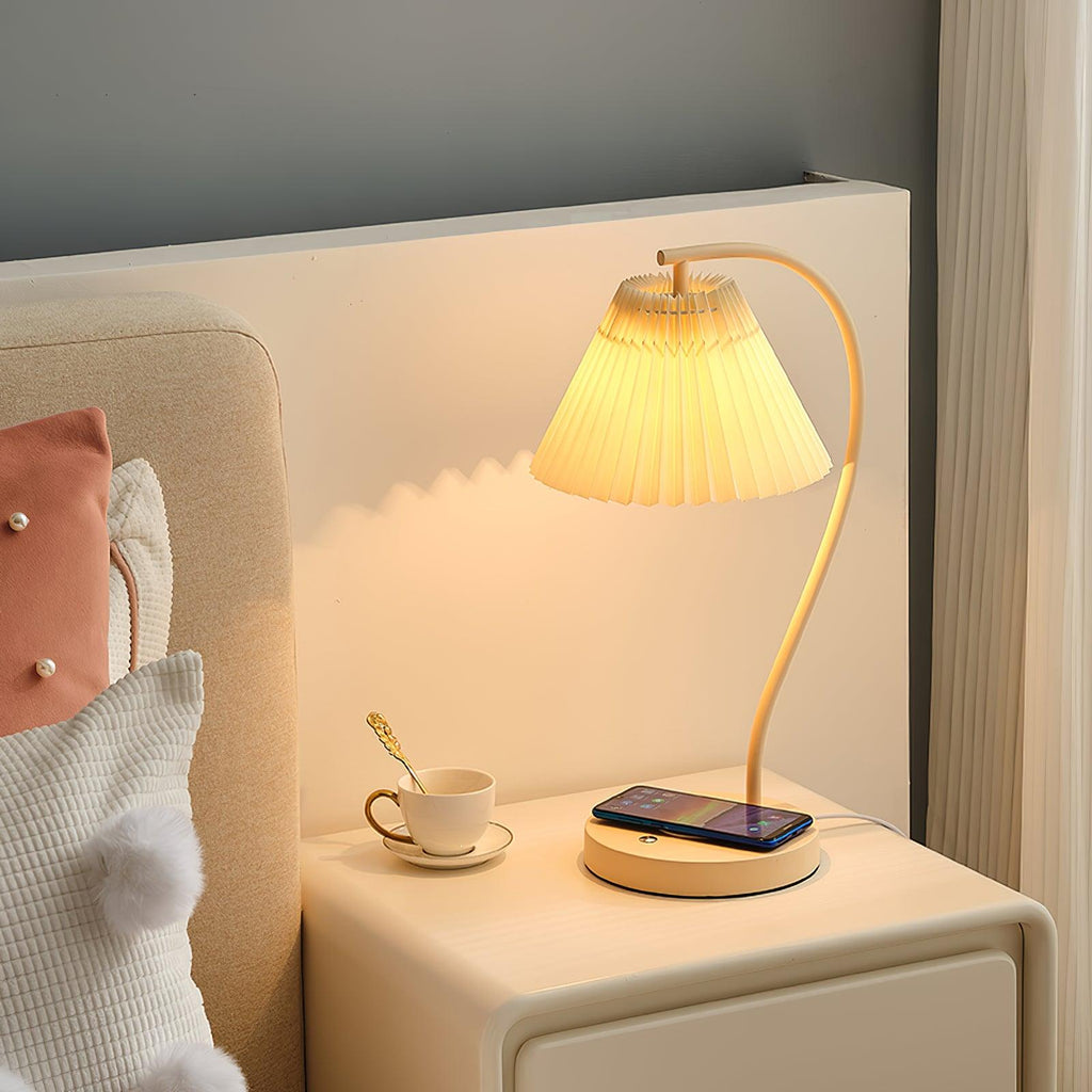 crescini-pleated-table-lamp-anzaz-Cream & White-2