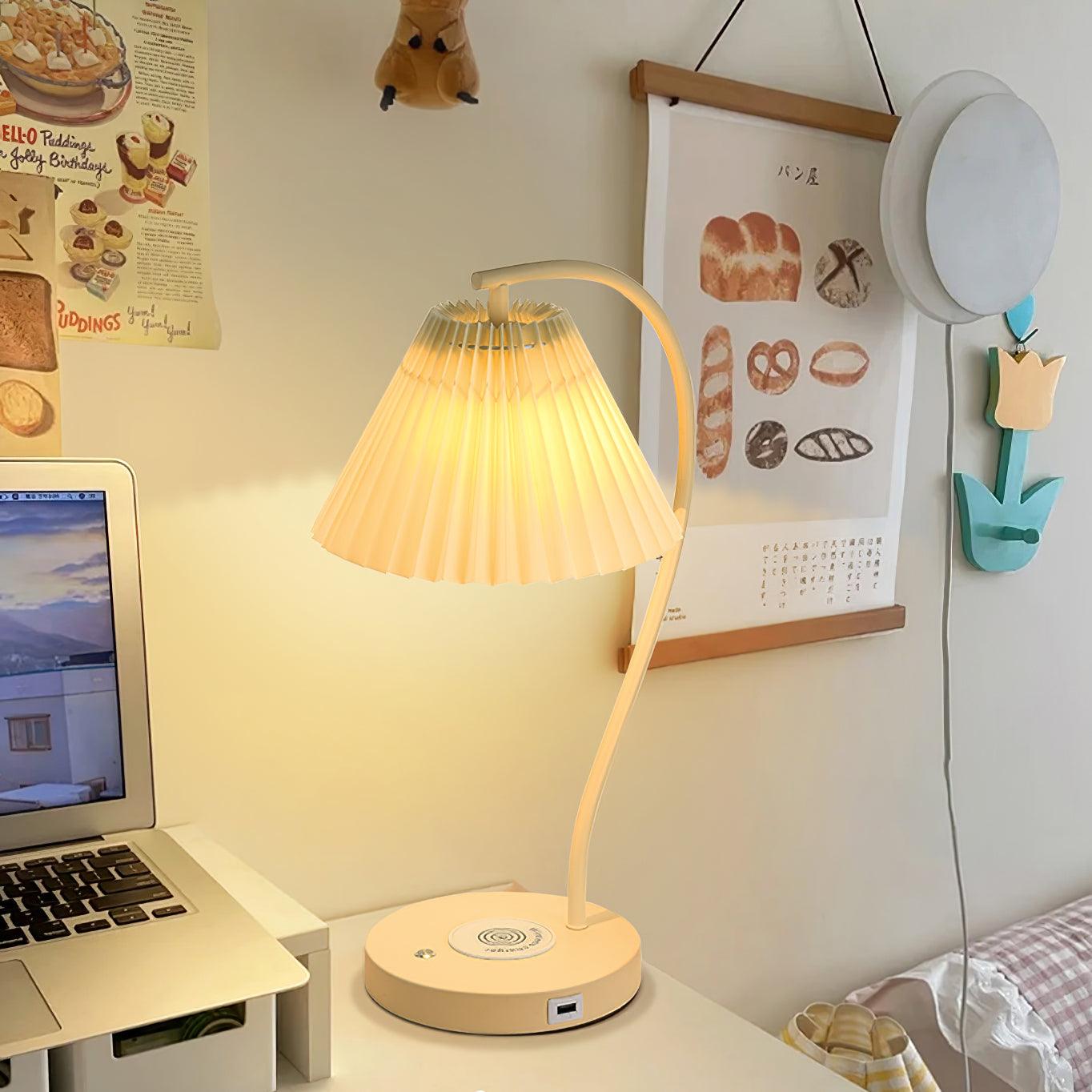 crescini-pleated-table-lamp-anzaz-Cream & White-3