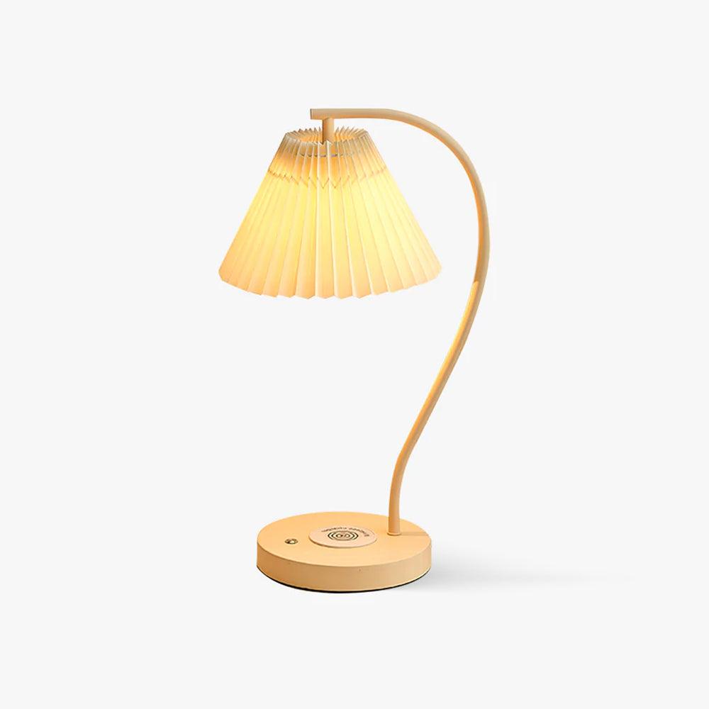 crescini-pleated-table-lamp-anzaz-Cream & White-1