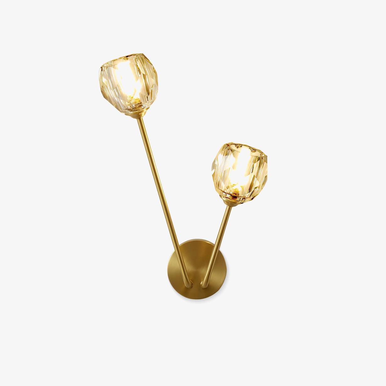crystal-branch-wall-light-anzaz-Brass & Clear Crystal Glass-1