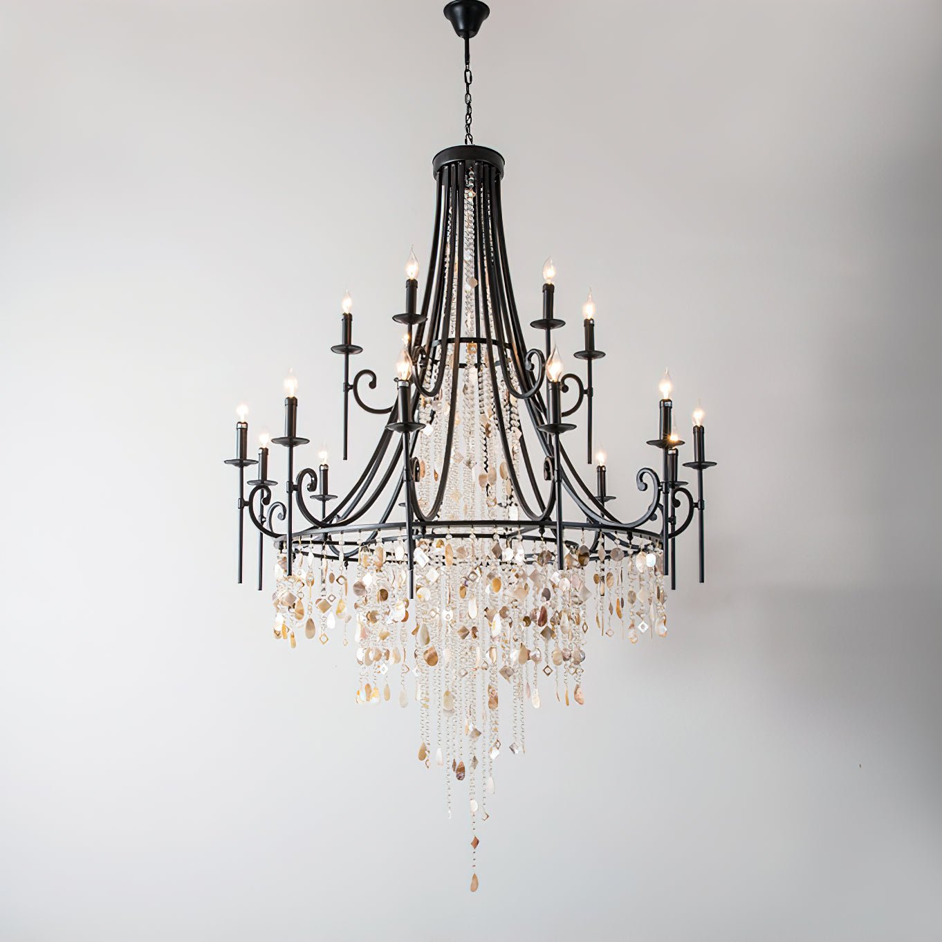 tatum-lux-shell-crystal-chandelier-anzaz-Black & Clear Crystal-8