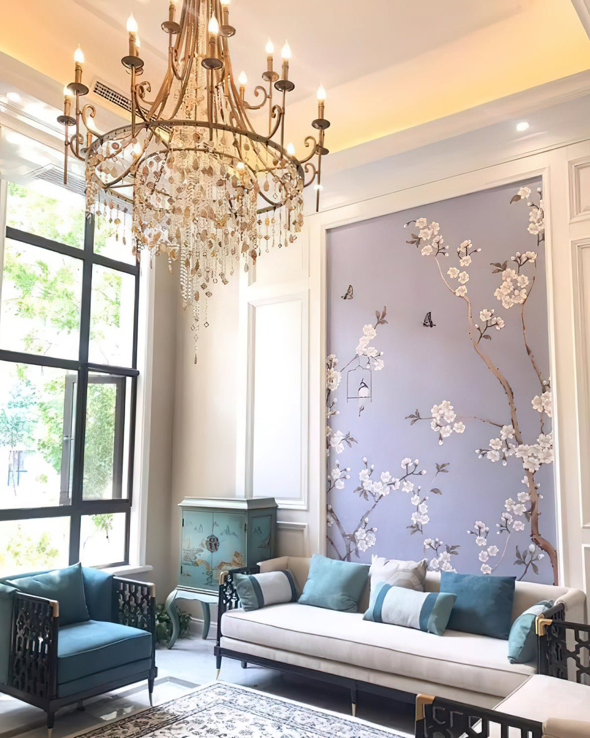 tatum-lux-shell-crystal-chandelier-anzaz-Black & Clear Crystal-4