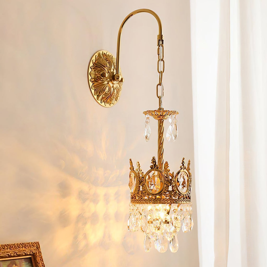 crystal-crown-wall-light-anzaz-Copper & Clear crystal-2