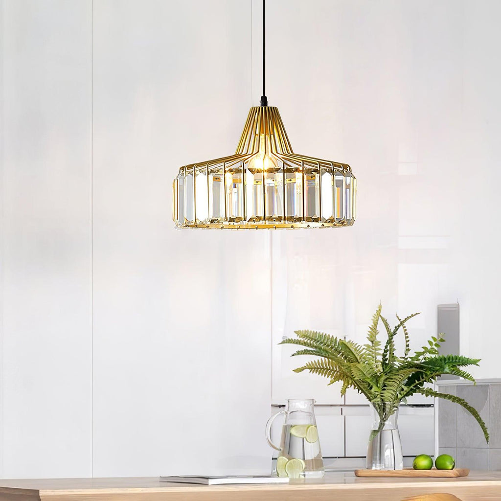 crystal-drum-pendant-lamp-anzaz-Gold & Clear-3
