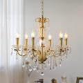 crystal-pearl-chandelier-anzaz-Brass & Clear-2