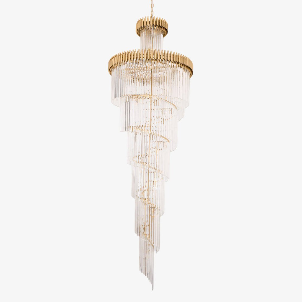 crystal-spiral-chandelier-anzaz-Gold & Clear-1