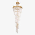 crystal-spiral-chandelier-anzaz-Gold & Clear-1